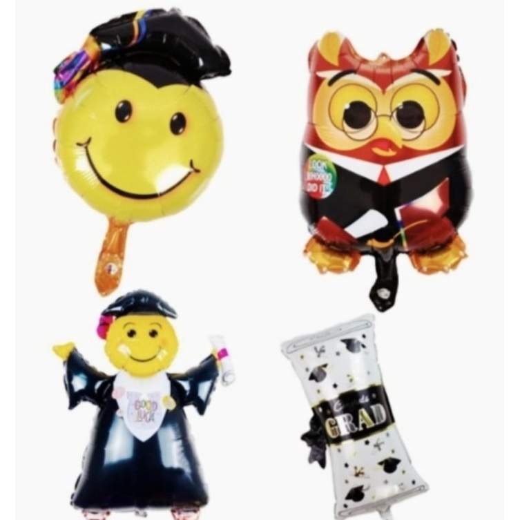 balon foil graduation mini/balon wisuda mini