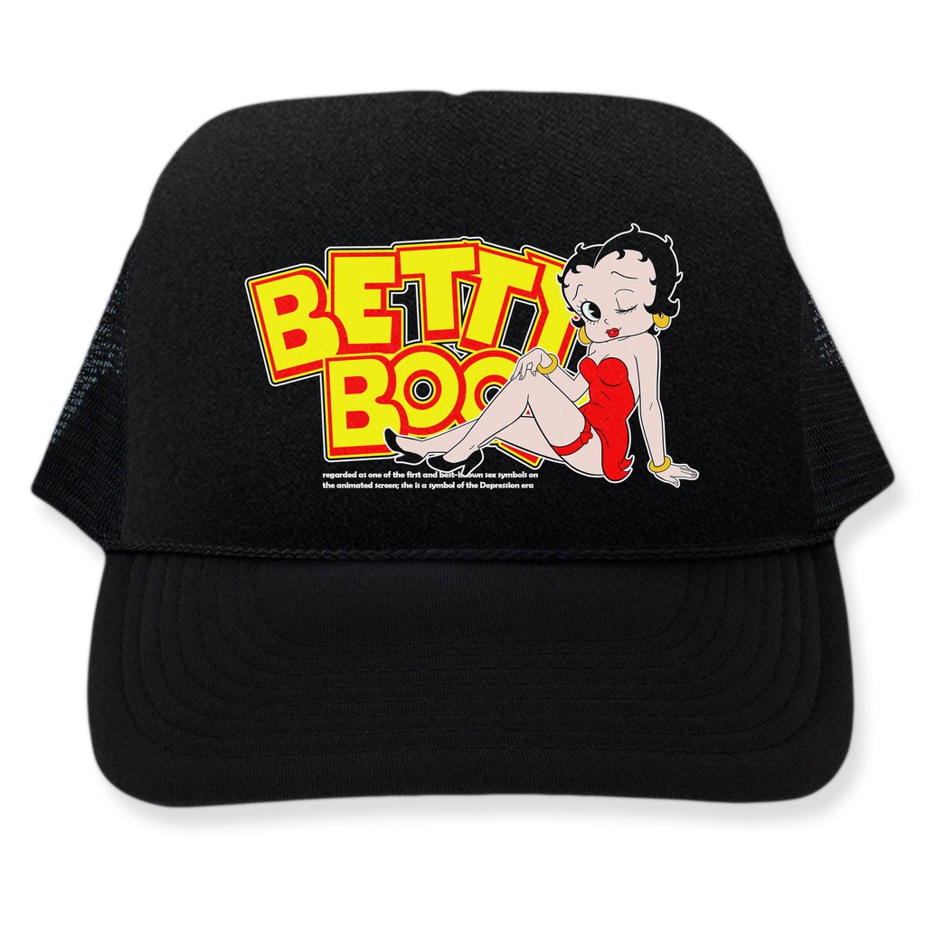 TRUCKER HAT BAND / BETTY BOOP / TOPI JARING  / TOPI CARTOON /  TOPI BAND / UNISEX