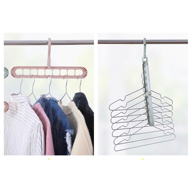 Gantungan Baju 9 Lubang Magic hanger 9in1 Hanger Baju Ajaib 9 Lubang Serbaguna