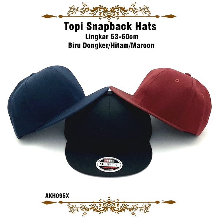 Topi Snapbacks Lingkar 53-60cm