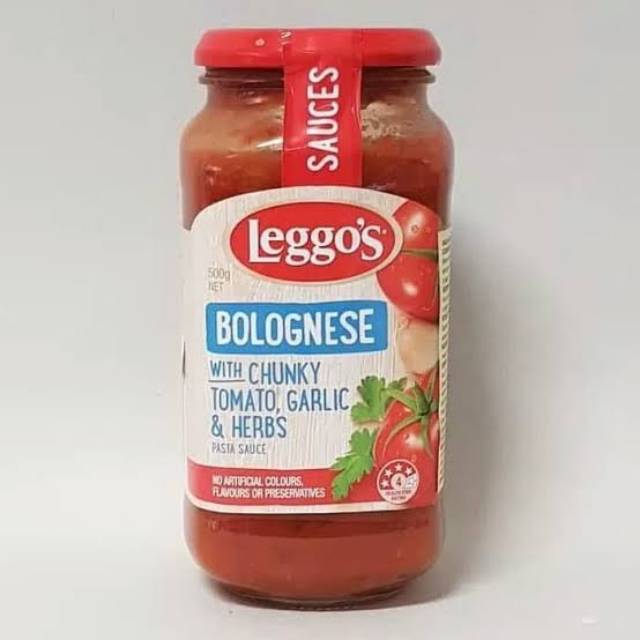 

LEGGO'S BOLOGNESE WITH CHUNKY TOMATO, GARLIC & HERBS PASTA SAUCE 500 GR