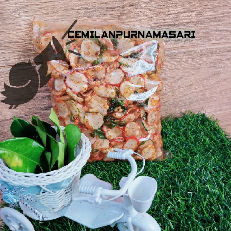 

CEMILAN KERUPUK BINTANG TERANG DAUN JERUK KRIUK/ KERUPUK BAWANG PEDAS/SEBLAK /PEDAS/GURIH/RENYAH/HOT JELETOT/ 500gram