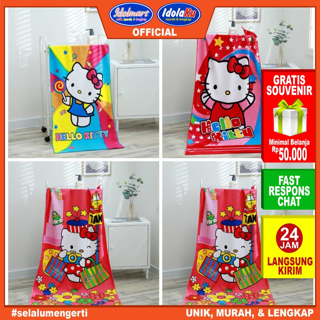 IDOLMART Handuk Anak Karakter Lembut 70x140 Cm Handuk Dewasa Handuk Anak Idolmart Surabaya