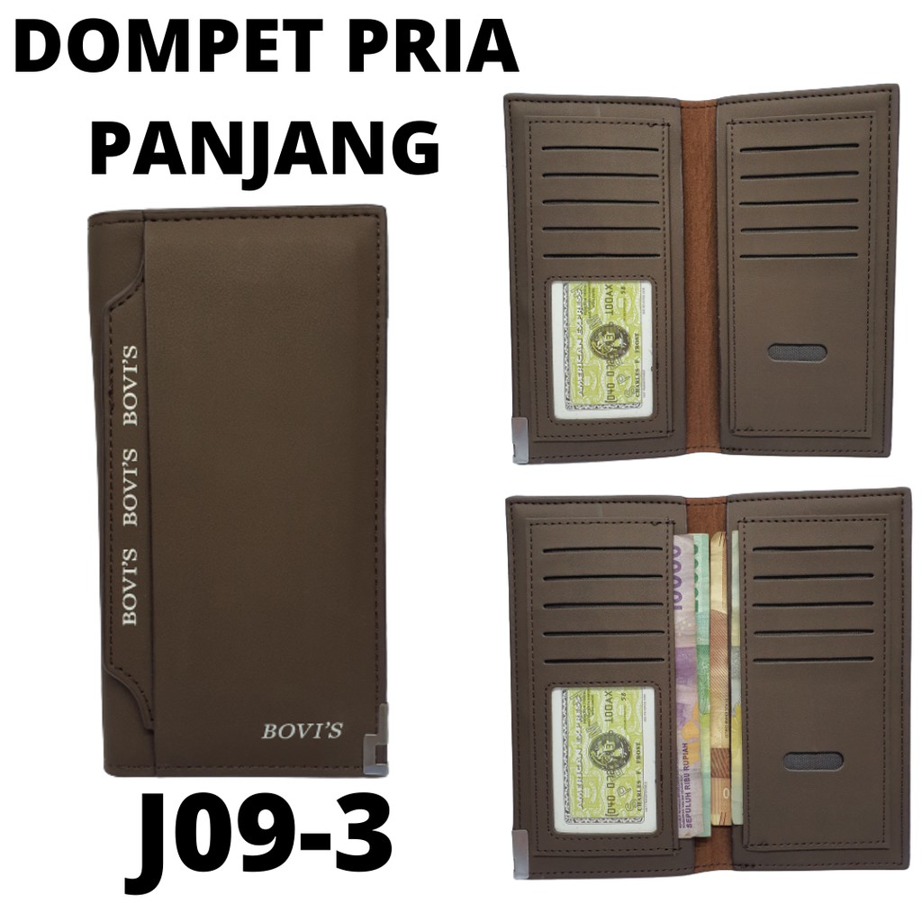 Dompet Pria Panjang Branded Tipis dan Original serta Murah | Dompet Cowo Panjang Kulit Import Murah|