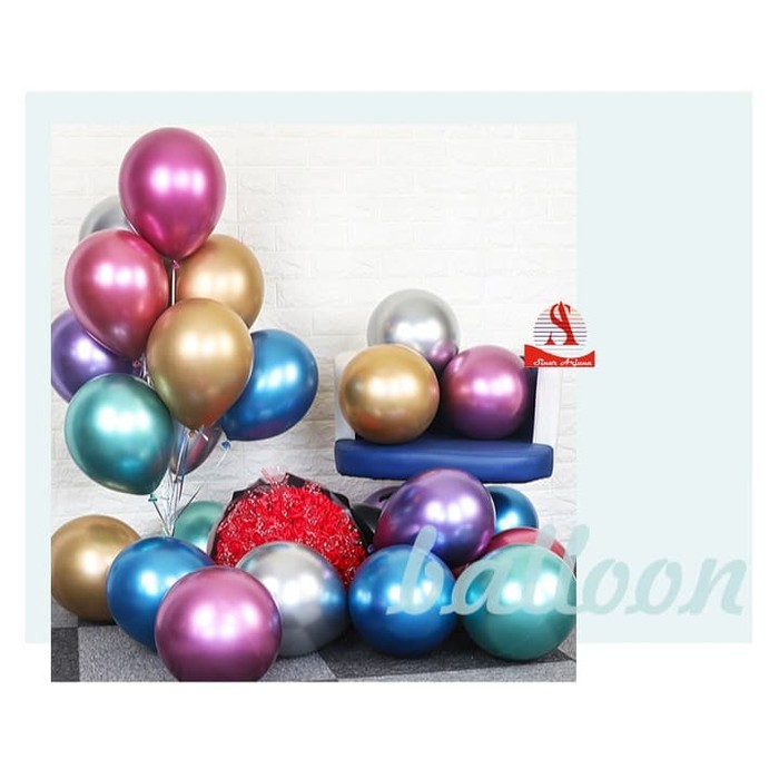 Balon Latex Metalik Chrome / Metalic Balloon Chrome