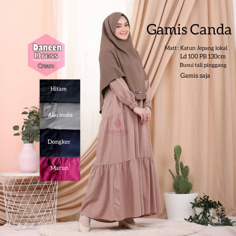 Gamis Remaja Kekinian Katun Jepang Premium LD 100