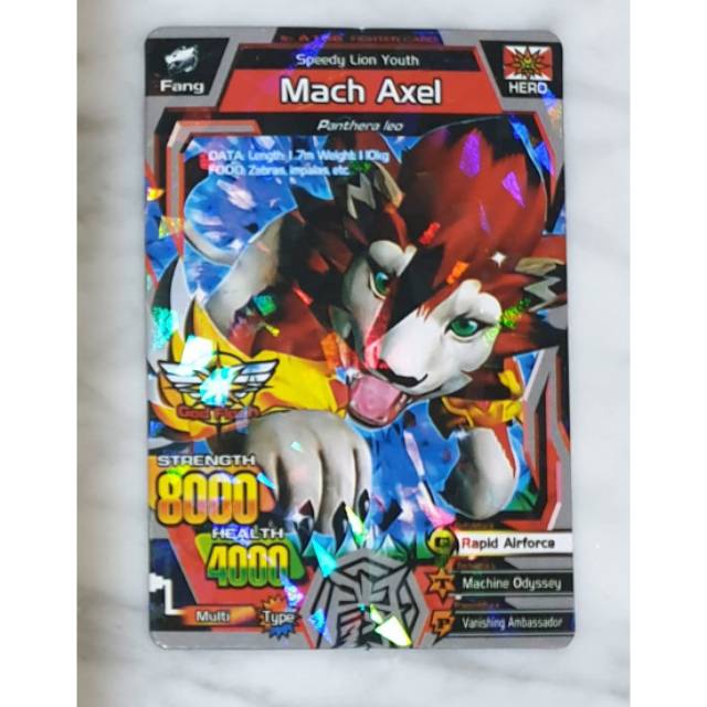 Mainan kartu animal kaiser mach axel