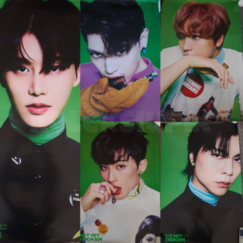 [READY STOCK] NCT 127 STICKER JEWEL CASE POSTER TAEYONG MARK JOHNNY HAECHAN TAEIL