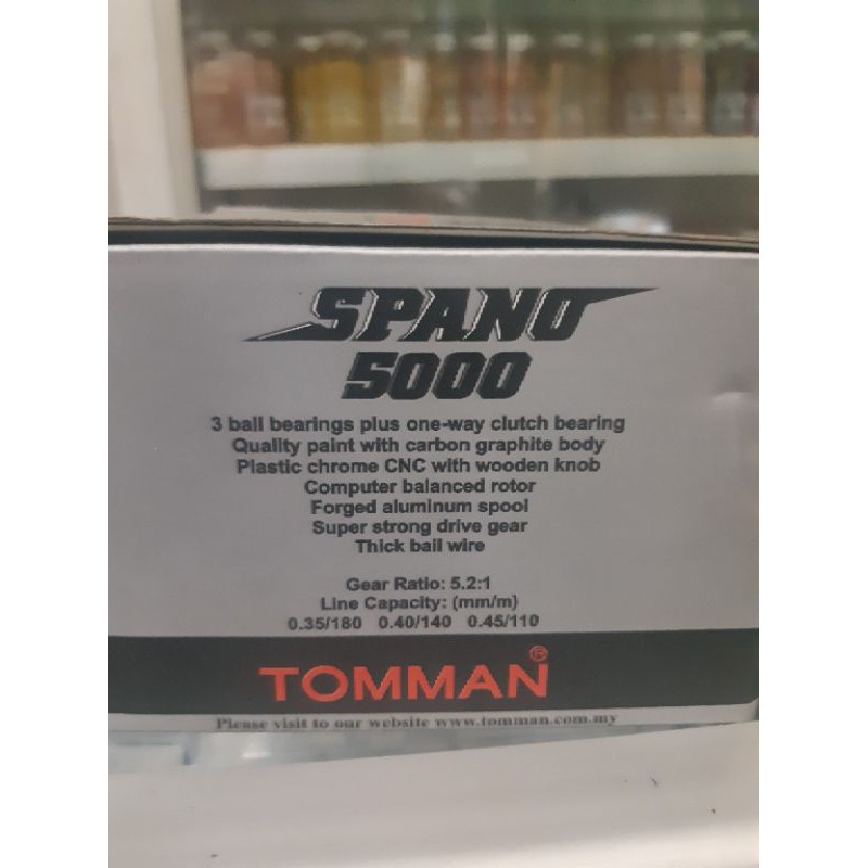 reel spining toman spano 5000