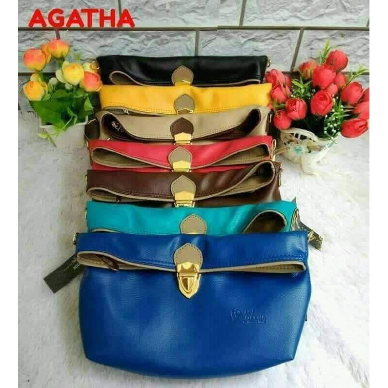 Tas selempang wanita kekinian MyQeena Agatha lokal original berkualitas