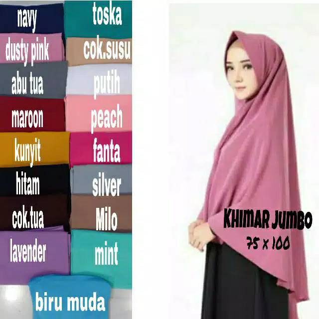 Hijab/jilbab instan jumbo/Khimar pet syar'i/Khimar jumbo XXL/ jilbab pinguin wolfis/jilbab syar'i