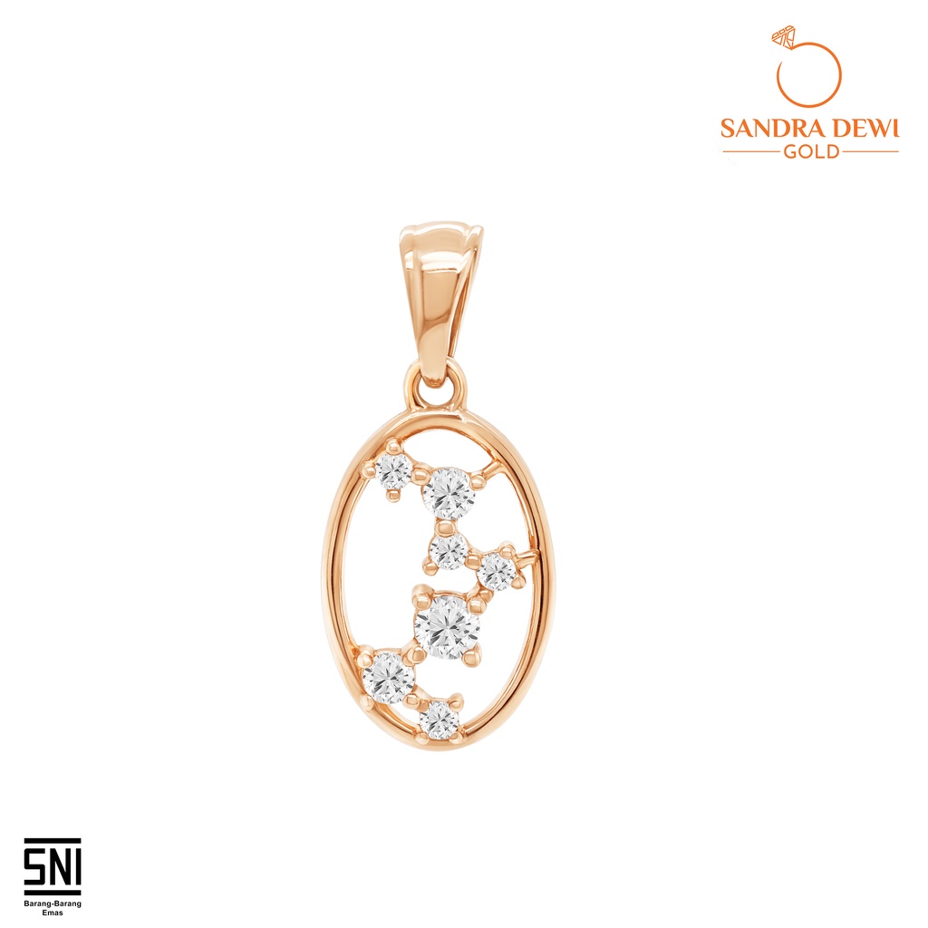 Liontin Sandra Dewi Gold Galaxy Interstellar Collection PD210409