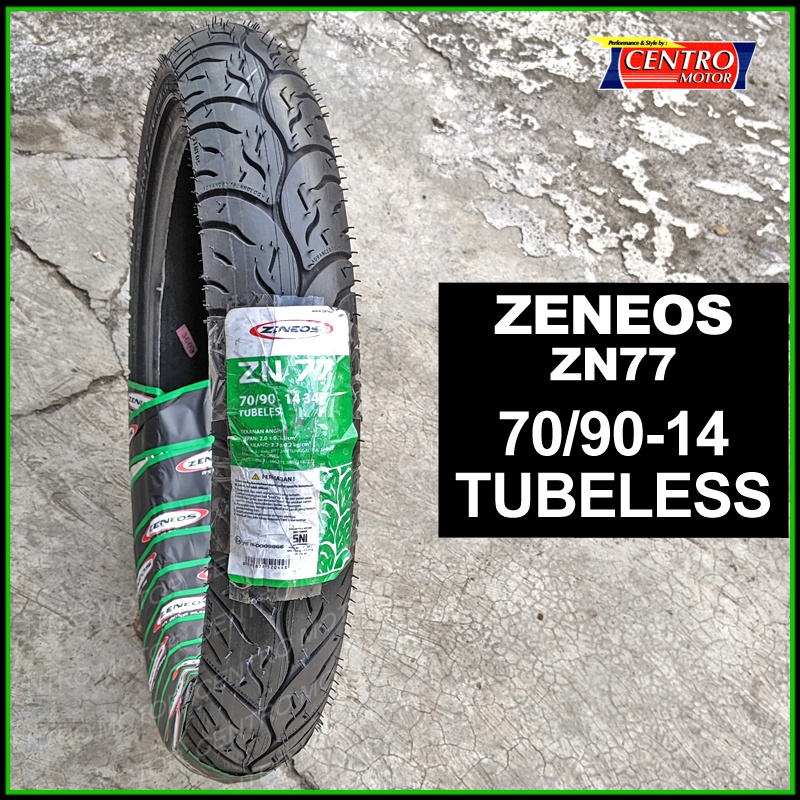 Ban ZENEOS ZN77 70/90-14 TUBELESS.Ban Depan MIO,MIO-J,M3