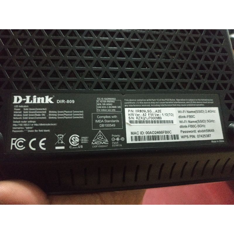 D-Link Dir-809 wireless router