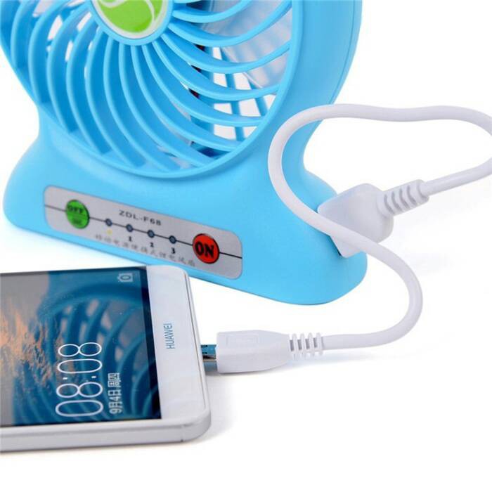 KIPAS ANGIN PORTABLE + POWERBANK 2 IN 1 / PORTABLE LITHIUM BATTERY FAN