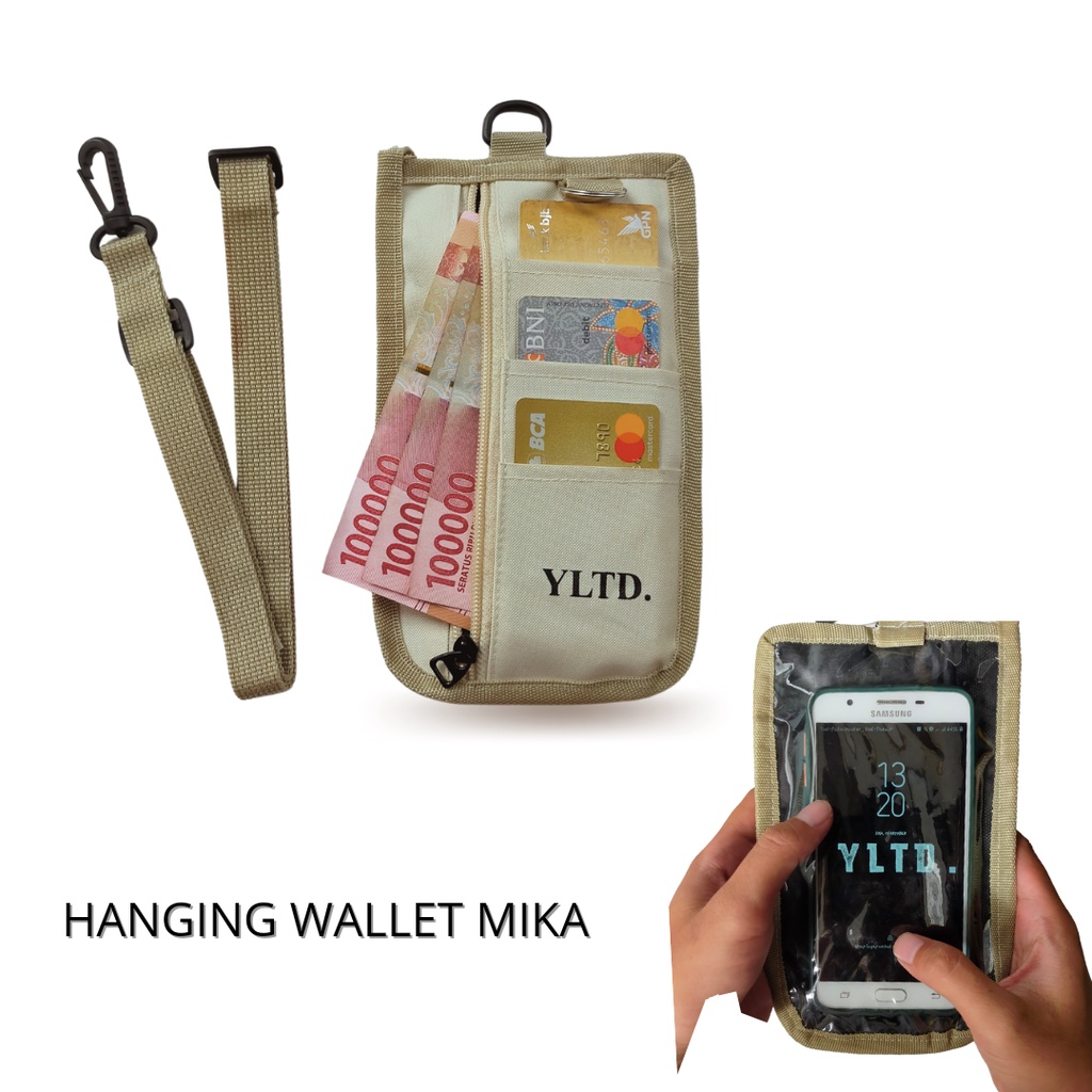 Rancisjaya - | Card Holder YLTD | Hanging Wallet HP Unisex | Tas Kartu Hp Dan Uang Gantung