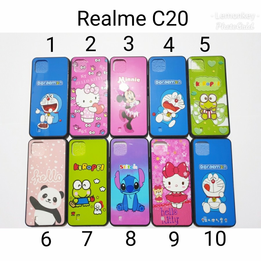 Soft case Fuze Realme C20 2021 Motif Karakter Realme C 20