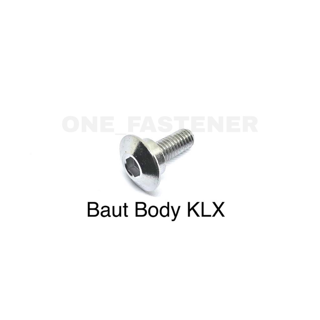 Baut Body KLX CHROME Kunci L5 cover body ninja Kepala Payung M6 bosh