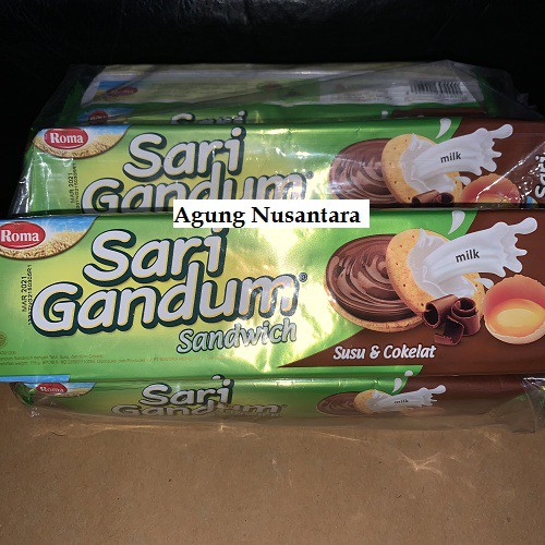 

Roma Sari Gandum Sandwich Susu dan Coklat 115 gr