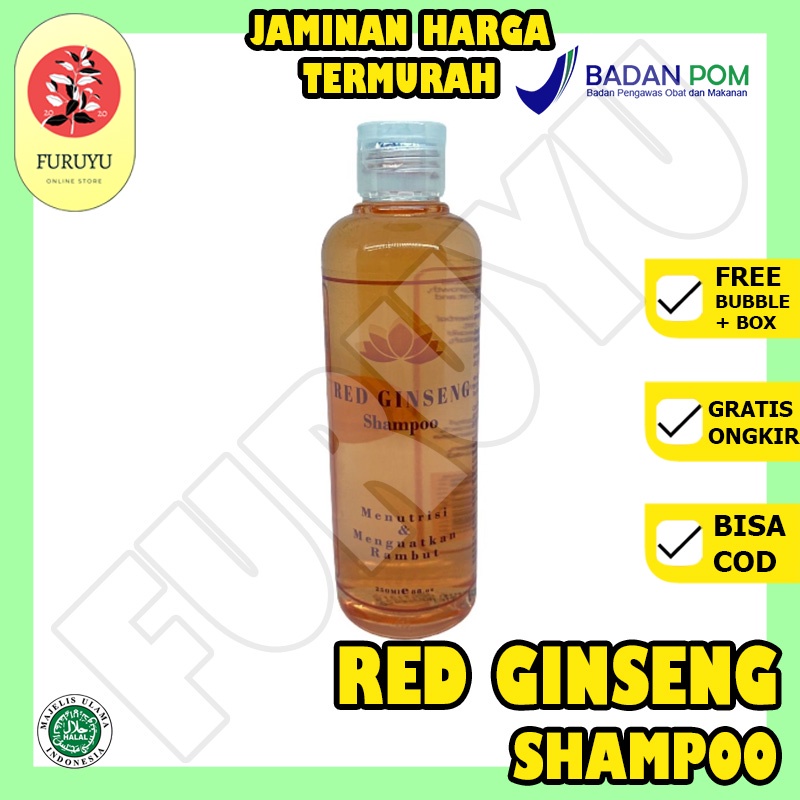 SHAMPO RED GINSENG ORIGINAL BPOM SAMPO SHAMPOO UNTUK PERAWATAN RAMBUT RONTOK SHAMPOO KERATIN RAMBUT