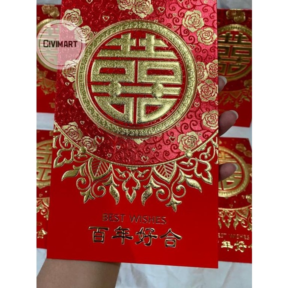 

✈ ANGPAO SUSU ANGPAO LAMARAN ANGPAO SANGJIT WEDDING SUPER JUMBO ISI 6PC ✤