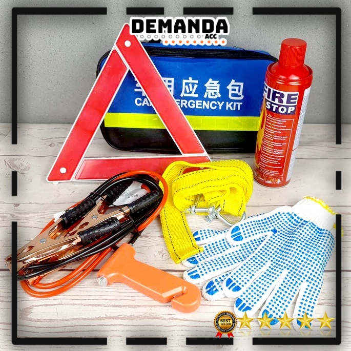 Car Emergency Kit P3K Keselamatan Mobil 7 in 1 - SM-849 Segitiga Pengaman