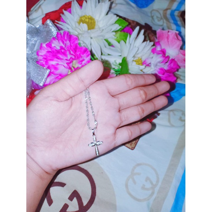 kalung salib imut xuping silver