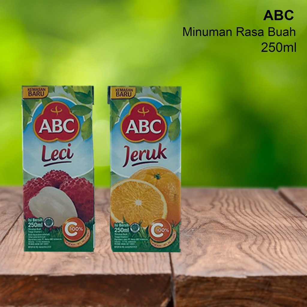 ABC / Minuman Buah  / 250ml / Leci / Jeruk