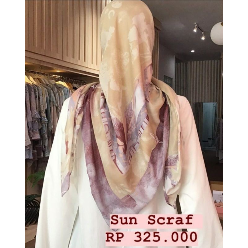 NEW NEW NEW BUKAN PRELOVED  UTOPIA SCARF (SUN SCRFT) + Masker  RIAMIRANDA (BACA DESKRIPSI)