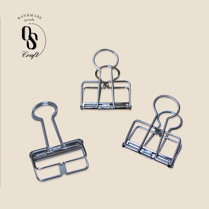 

Mudah Silver Hollow Metal Wire Binder/ Paper Clip/ Klip Kertas Limited