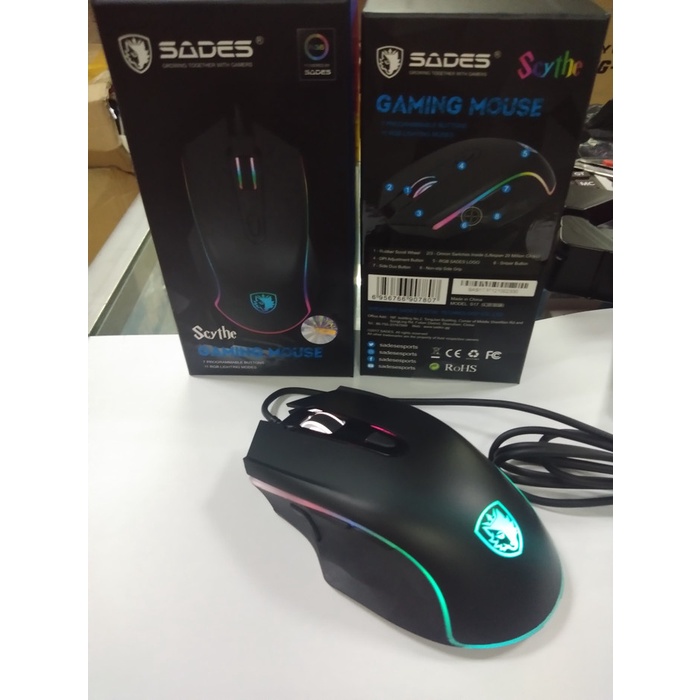 Sades Mouse Gaming USB Scythe