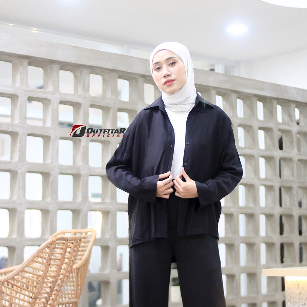 Kemeja Wanita Oversize Eudora Korean Oversized Shirt Ae Ri Kemeja Hight Quality Premium