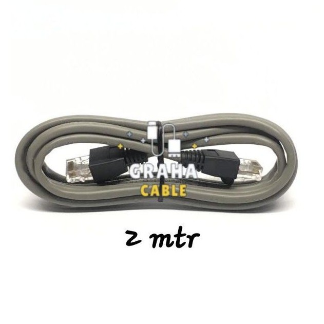 Kabel LAN Cat 5e + Pin RJ45 2Meter