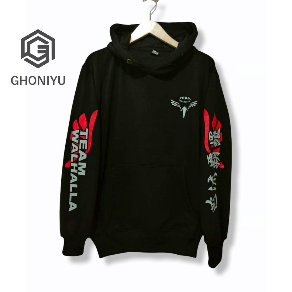 Jaket Sweater Anime Tokyo Revengers Mikey Tokyo Manji Toman Valhalla  Hoodie Pullover Jumbo Murah