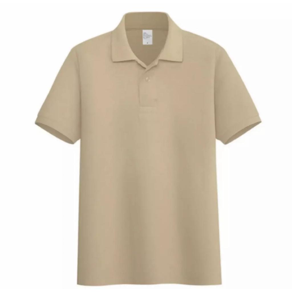 Kaospolos - Poloshirt Krem Kerah Stripe | Kaos Kerah Pria Polo Shirt Seragam Polos Lengan Pendek