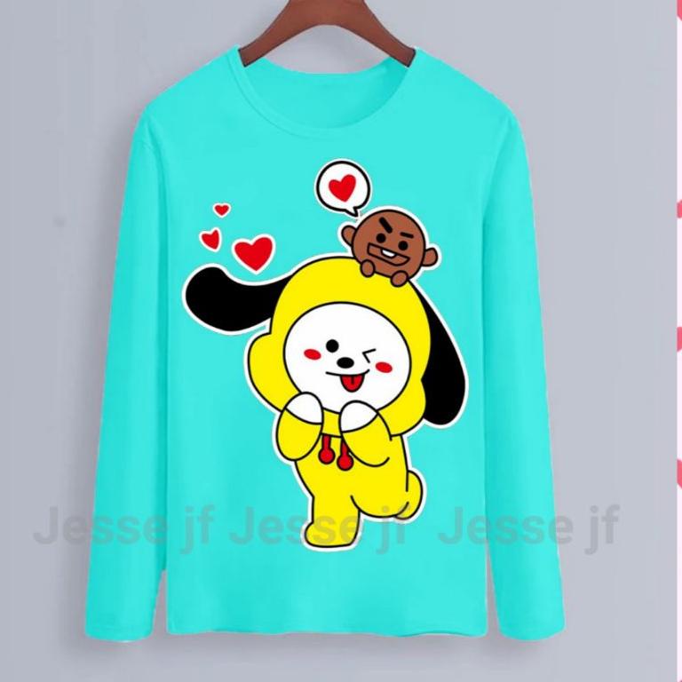 kaos anak perempuan lengan panjang chimmy   3-15 TAHUN {TPT.11Au22ᴼ}