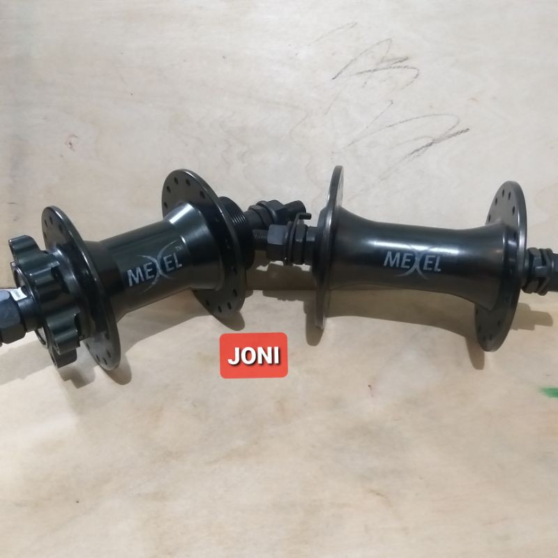 Freehub hub 32 hole MeXel (sepasang depan dan belakang)