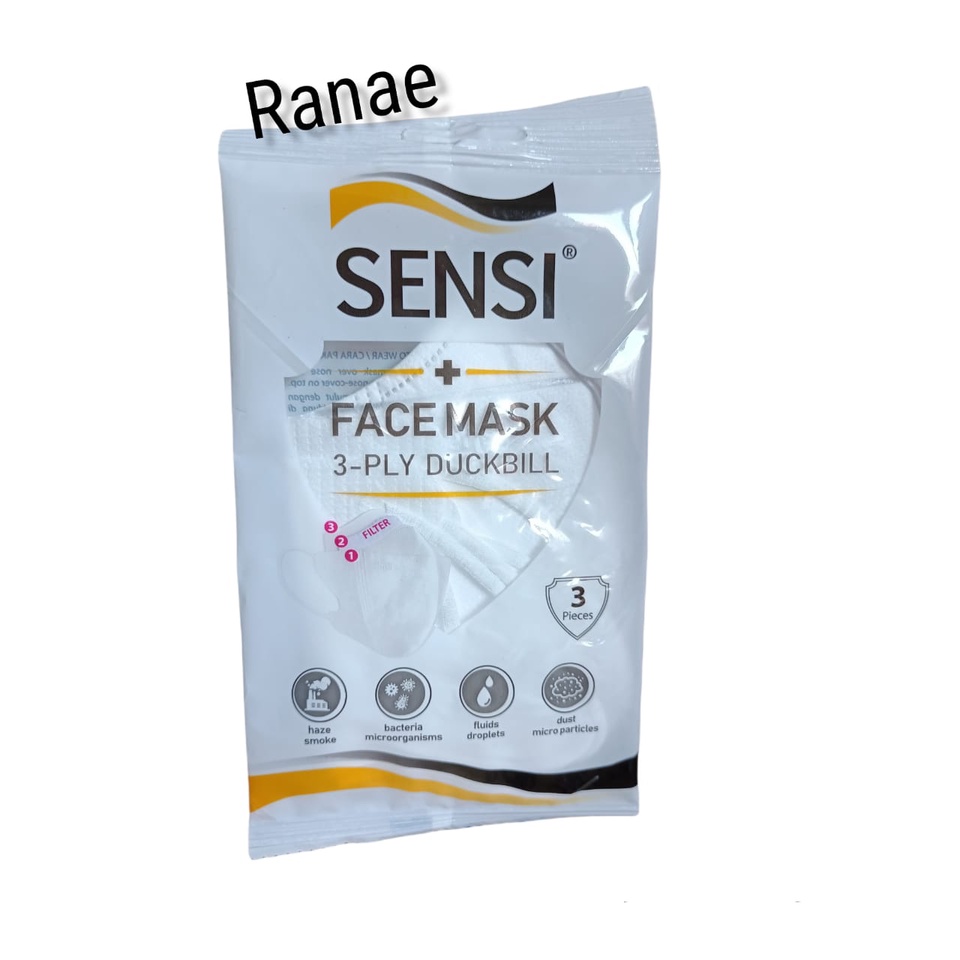 SENSI Face Mask 3 - PLY DUCKBILL Masker sensi