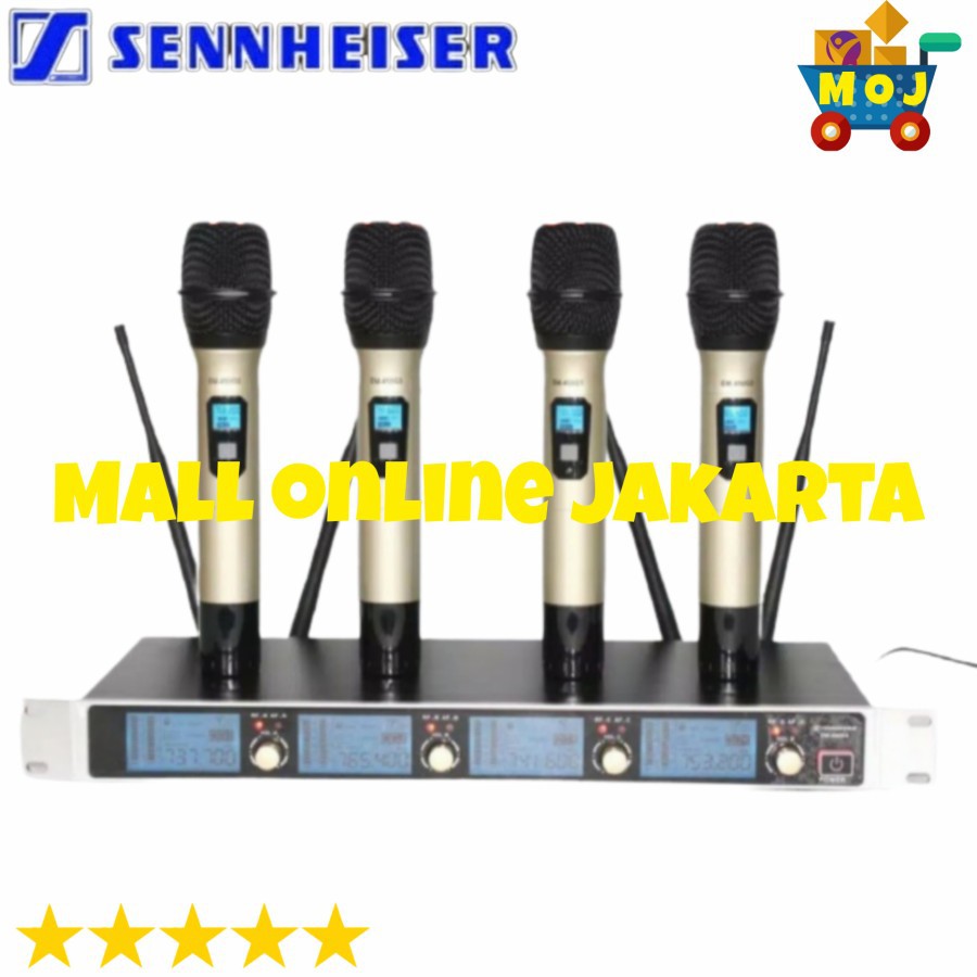 Mic wireless shennheiser em450g3 4 handheld microphone pegang em 450