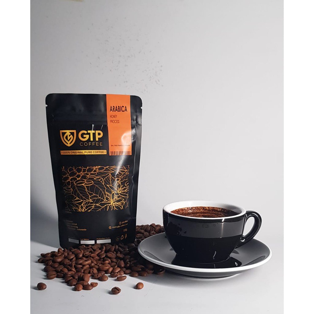 

Kopi Arabica Honey biji bubuk GTP Coffee 1000g