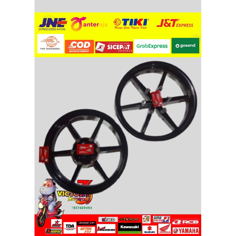 VELG RACING ROSSI NINJA RR PALANG 6 LURUS 250-300