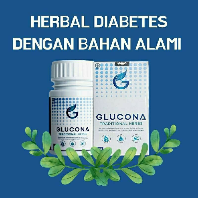 GLUCONA ORIGINAL GLUCONA 100% ASLI OBAT HERBAL DIABETES GULA DARAH