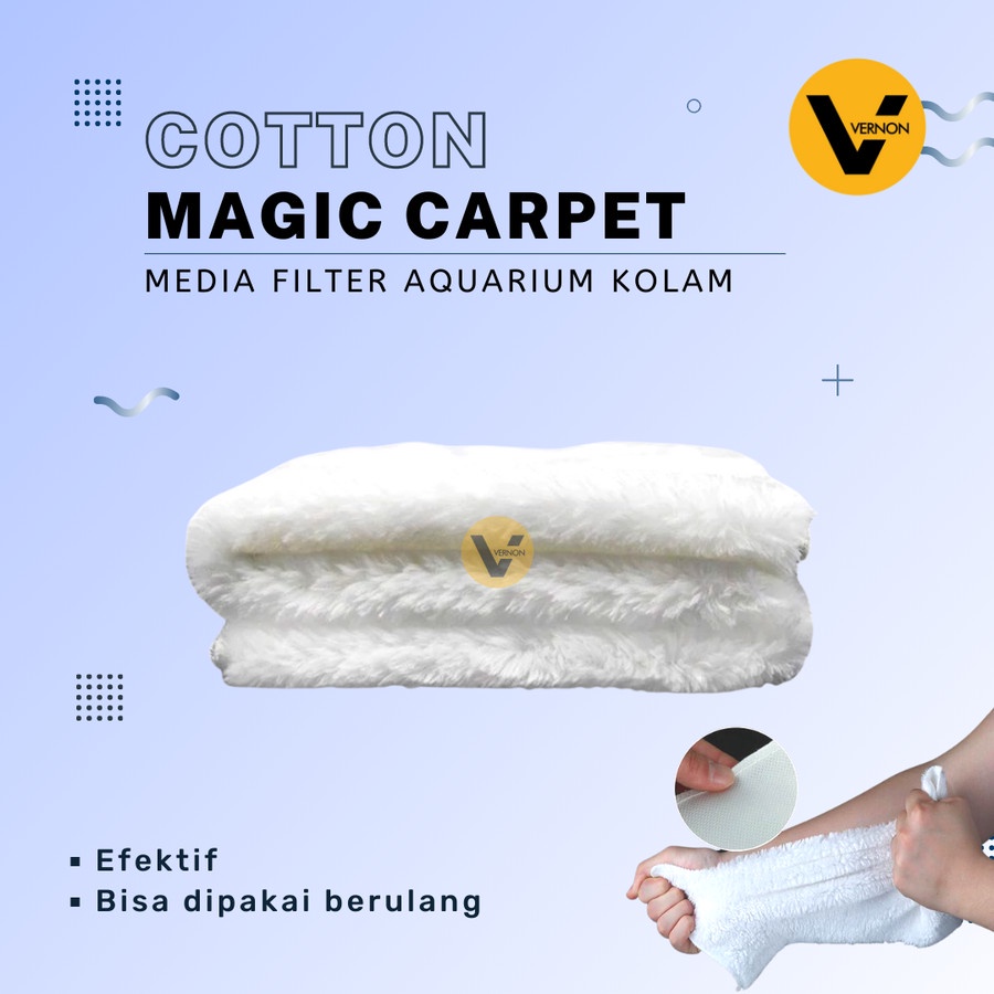 Media Filter Cotton Magic Carpet Saringan Air Akuarium Kolam