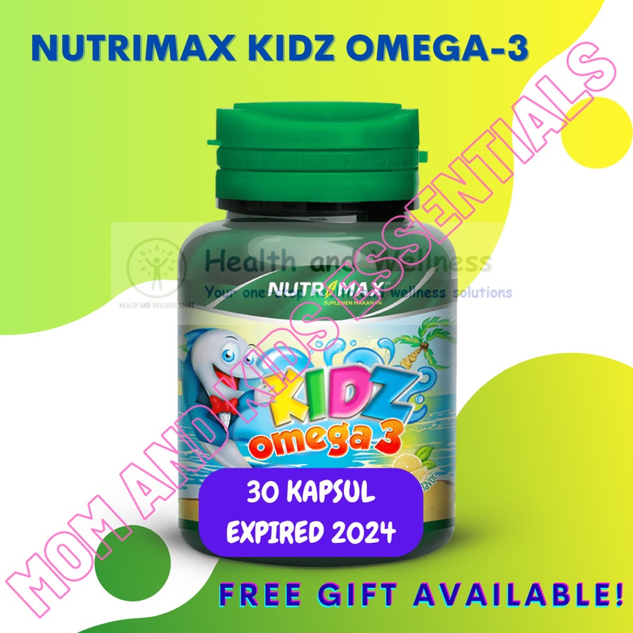 Jual NUTRIMAX KIDZ OMEGA 3 30 KAPSUL OMEGA3 MINYAK IKAN OTAK MATA ANAK