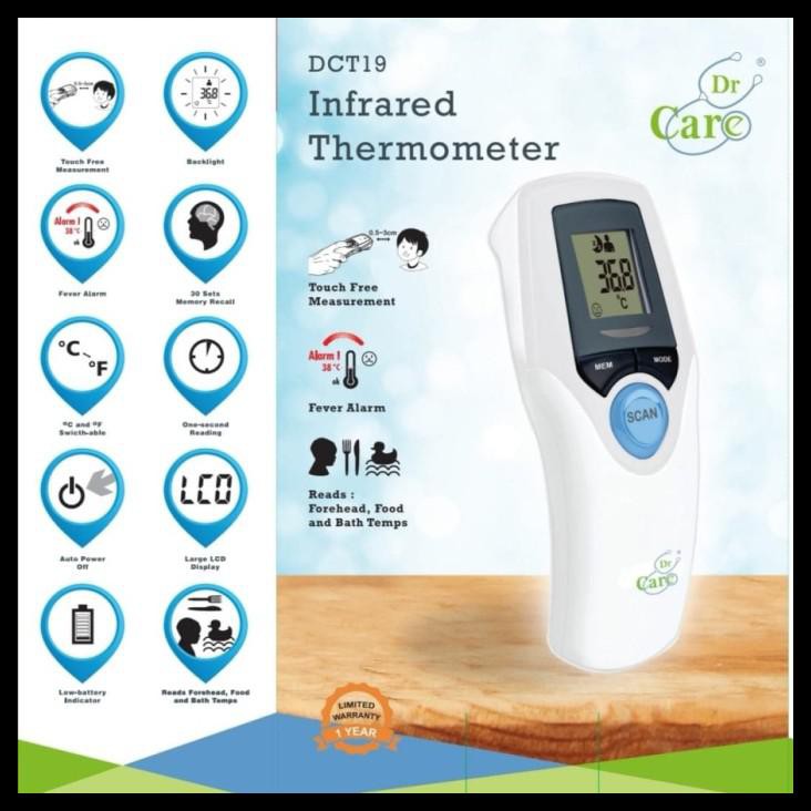 Dr Care - Termometer Non Kontak Dct 19 | Thermometer Infrared Pmd237