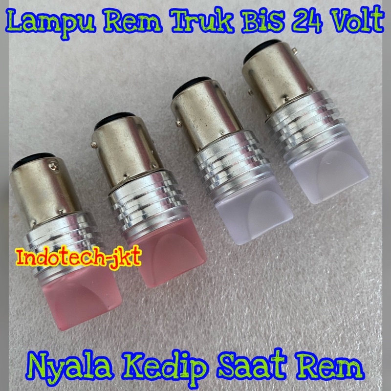 Lampu Rem Truk Bis 12 dan 24 Volt Nyala Kedip MODEL KERAMIK