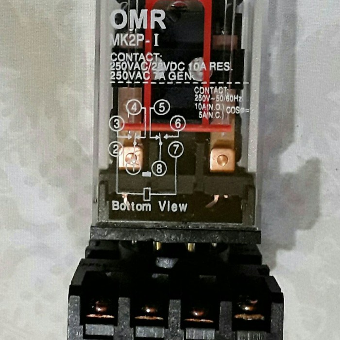 Relay Omron Original MK2P - I input: 220V Ac (100℅ ORI) + socket