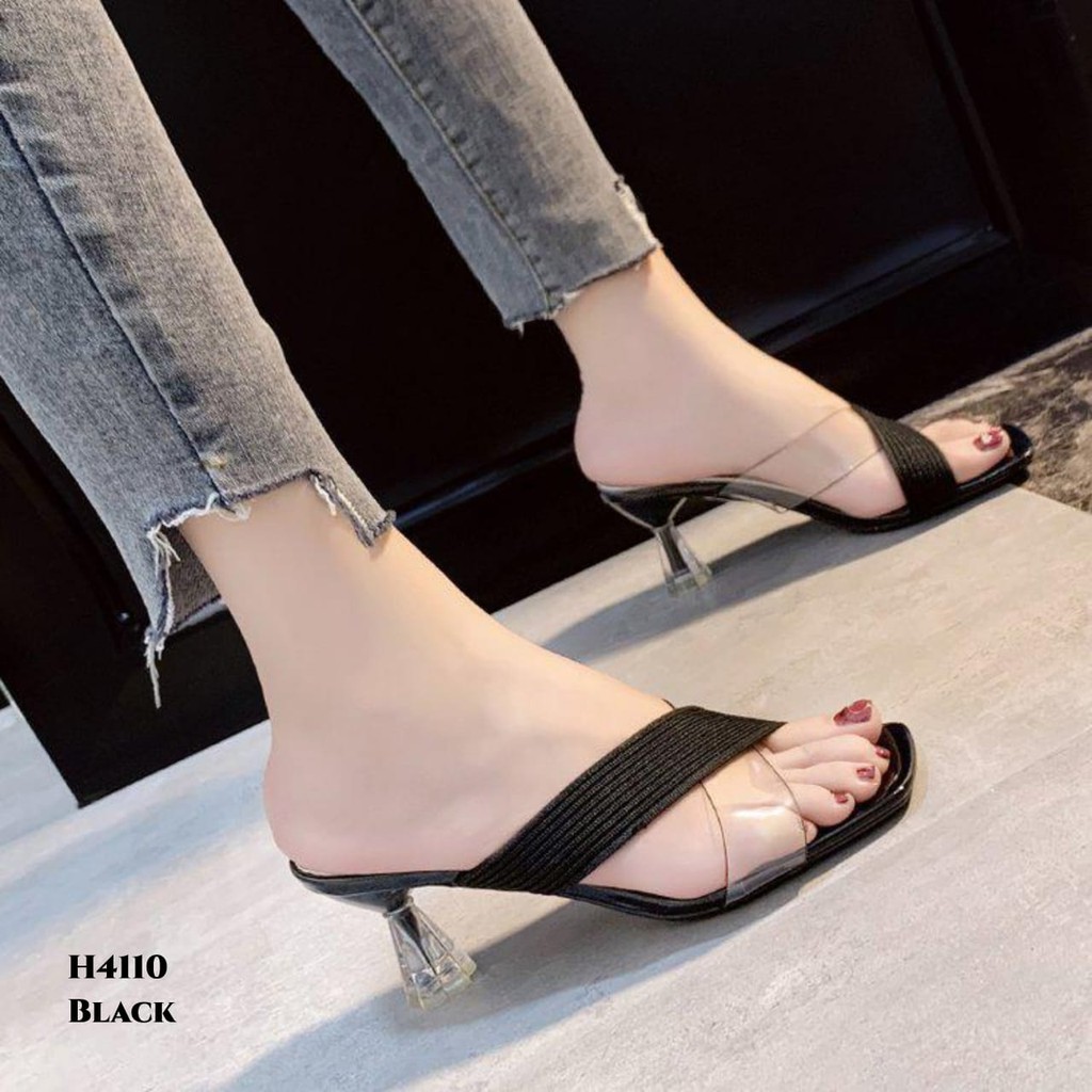 RESTOCK WYN HIGH HEELS SLOP FASHION KOREA H4110