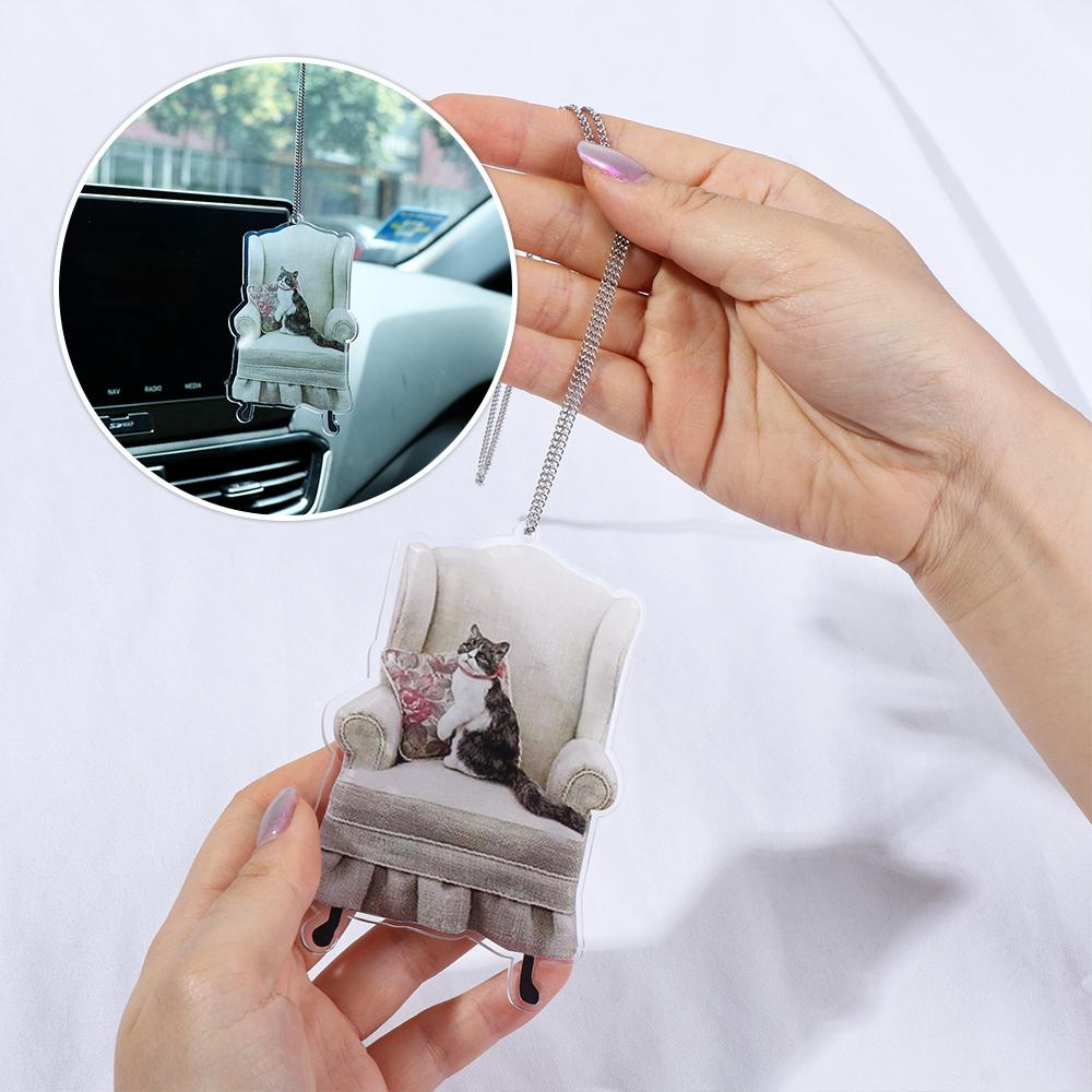 Suyo Liontin Mobil Fashion Lucu Kreatif Kucing Gantungan Kunci