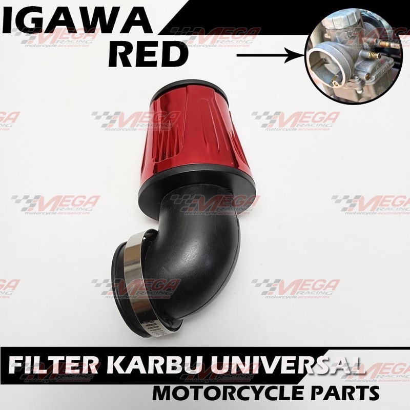 filter karbu - saringan udara karburator asl model koso kipas full cup warna universal pe &amp; pwk 24,26,28